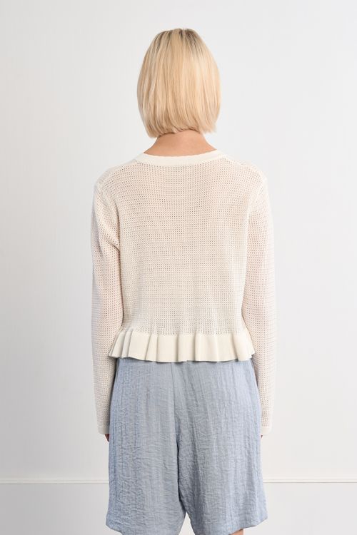 Top ouvert en maille