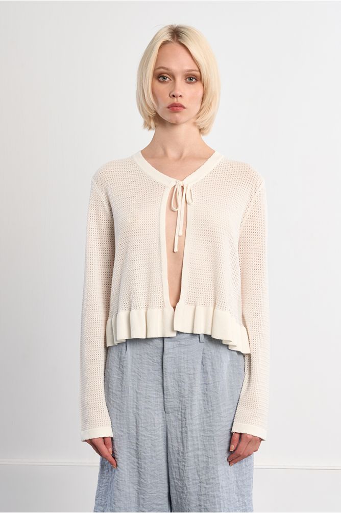 Open knit top