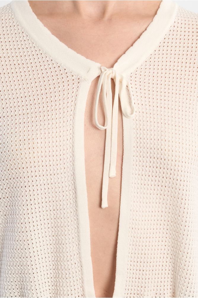 Top ouvert en maille