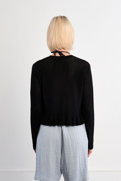 Top ouvert en maille