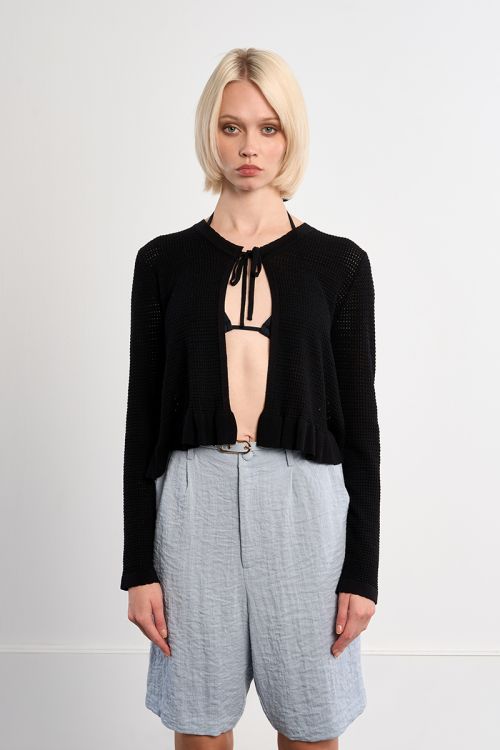 Open knit top