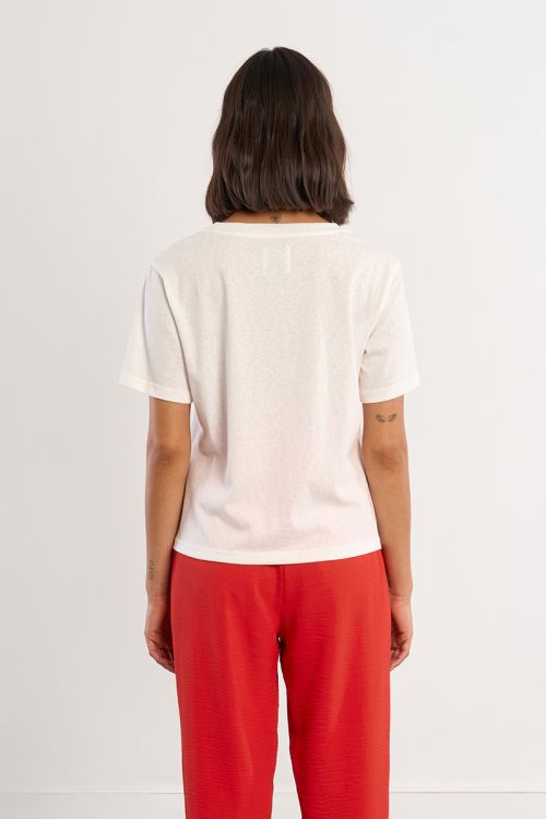 Embroidered hearts T-shirt