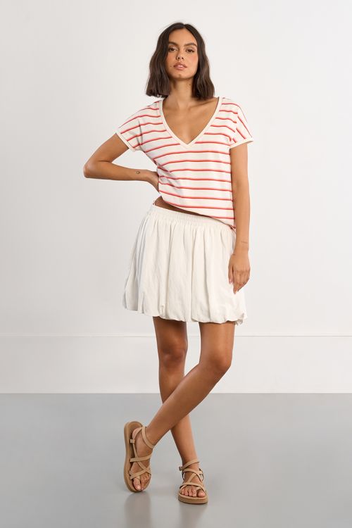 Red striped T-shirt