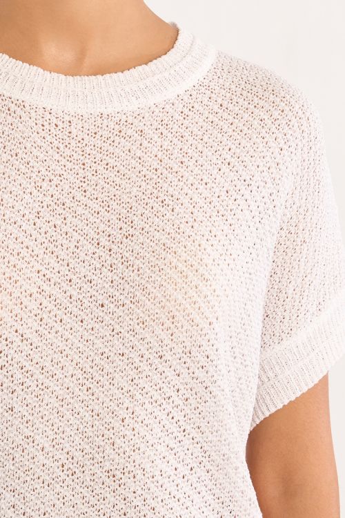 Jersey de mujer de manga corta, de punto.