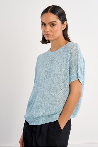 Short-sleeved knit