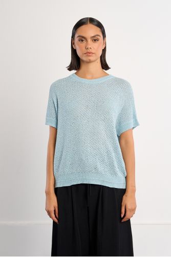 Jersey de mujer de manga corta, de punto.