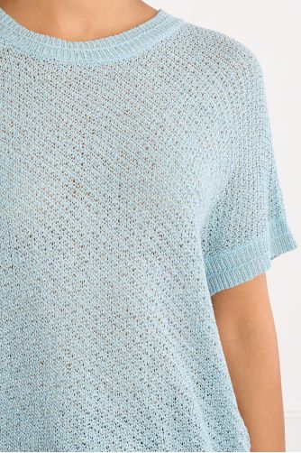 Jersey de mujer de manga corta, de punto.