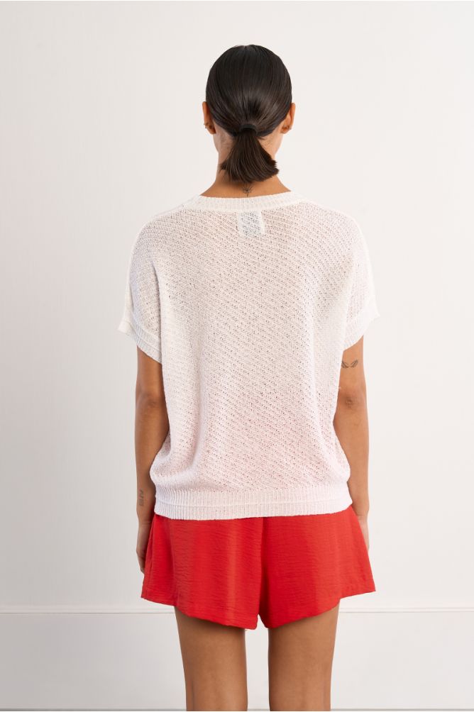 Short-sleeved knit