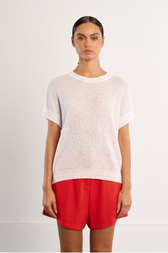 Short-sleeved knit