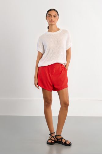 Jersey de mujer de manga corta, de punto.