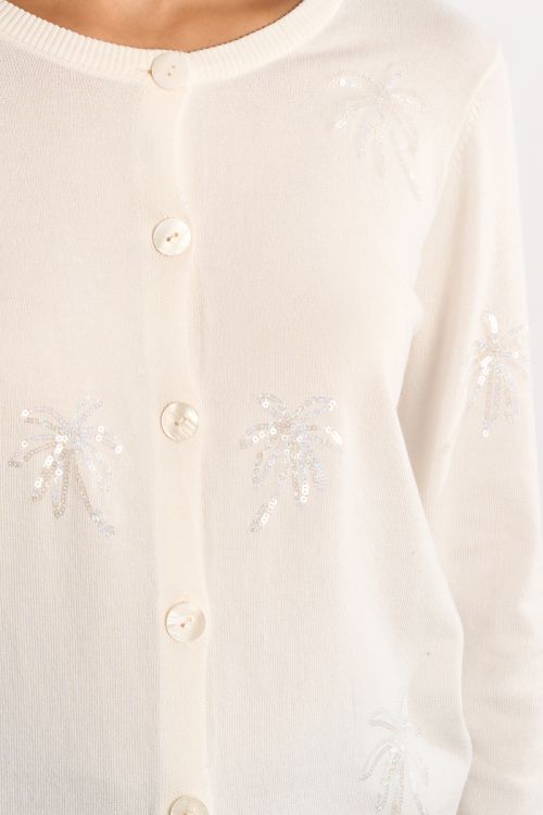 Cardigan aux motifs palmiers