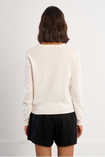 Cardigan aux motifs palmiers