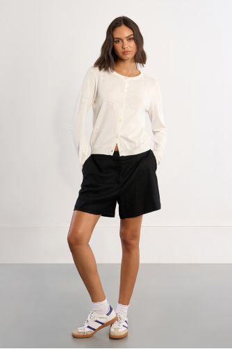 Cardigan aux motifs palmiers