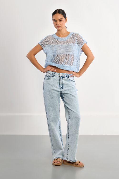 Sleeveless mesh top