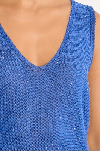 Débardeur en maille, irisé