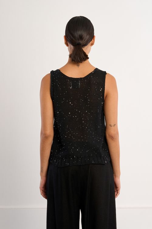 Débardeur en maille, irisé