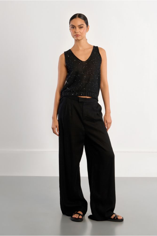 Débardeur en maille, irisé