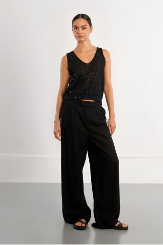 Débardeur en maille, irisé