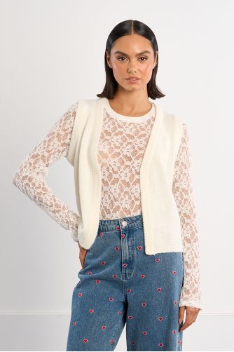 Sleeveless bolero