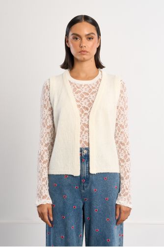 Sleeveless bolero