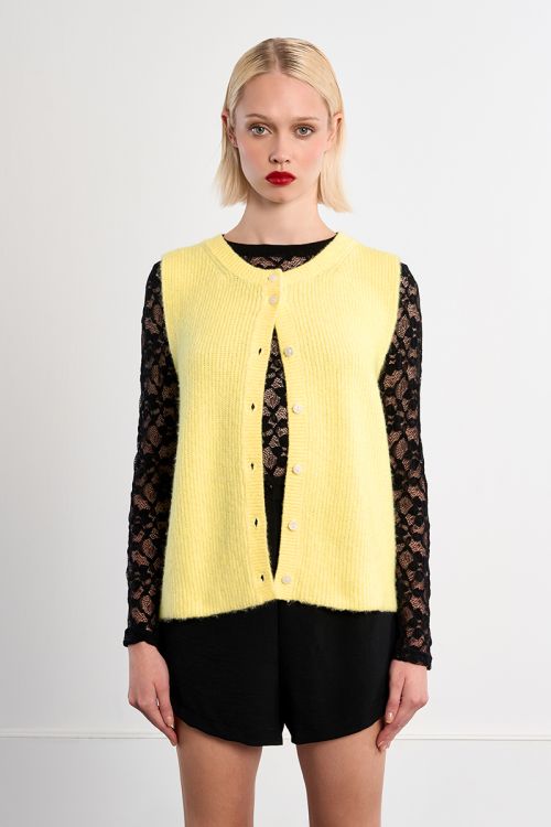 Gilet sans manches, boutonné