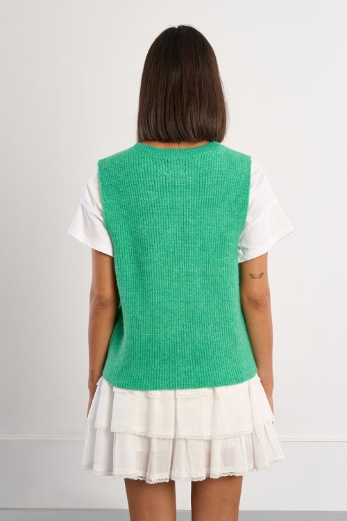 Gilet sans manches, boutonné