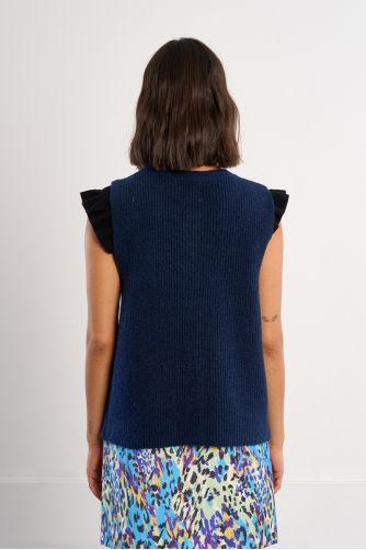 Gilet sans manches, boutonné