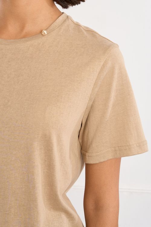 Camisa de manga corta, básica.