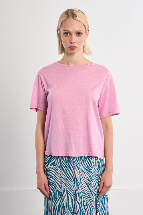 Camisa de manga corta, básica.