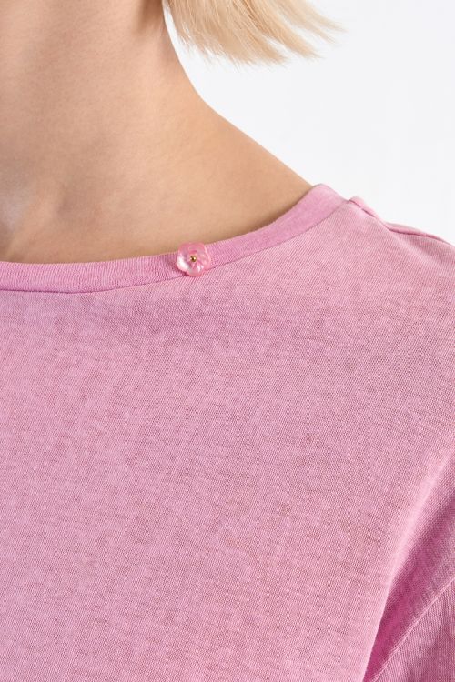 Camisa de manga corta, básica.