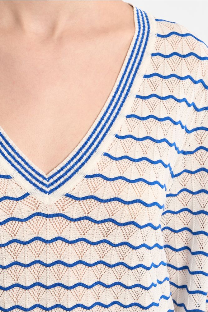 Jersey de mujer de manga larga, con estampado.