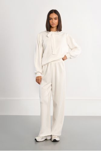 Sweat-shirt décontracté avec col nouable