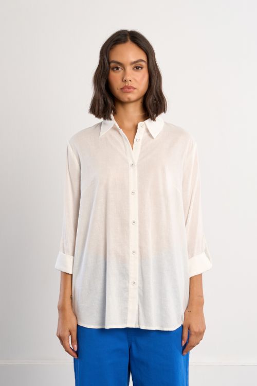 Lightweight straight shirt
