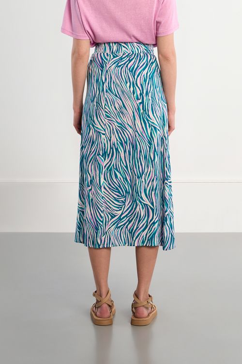 Zebra print maxi skirt