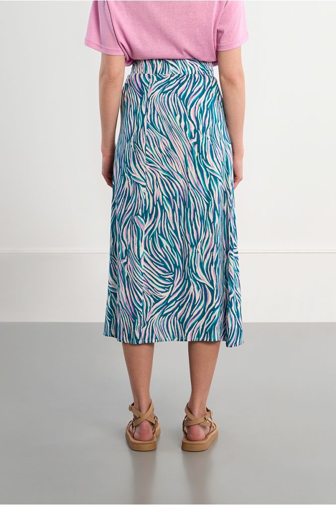 Jupe maxi à imprimé zebré