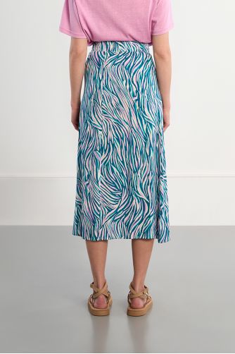 Jupe maxi à imprimé zebré