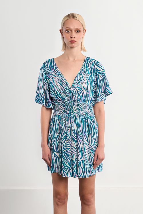 Robe mini zebrée
