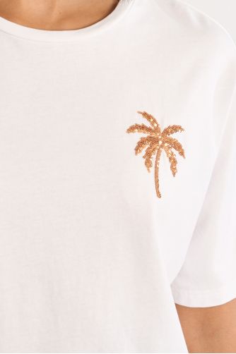 Oversized palm tree T-shirt