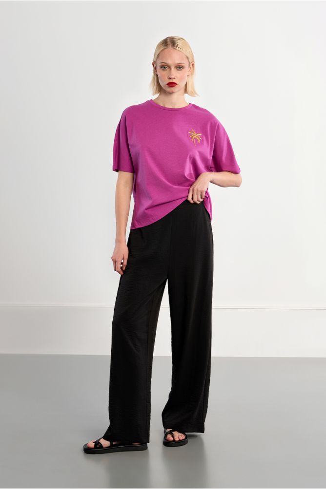 T-shirt oversize palmier