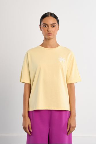 Oversized palm tree T-shirt