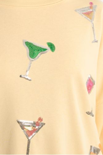 Sudadera de mujer de manga larga, con estampado.