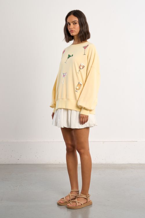Sudadera de mujer de manga larga, con estampado.