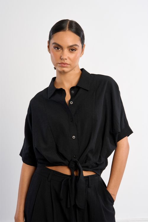 Knotted blouse