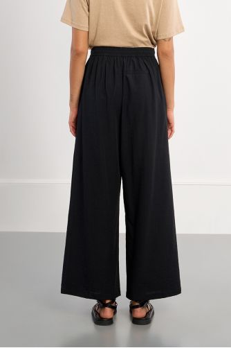 Pantalon large, taille haute