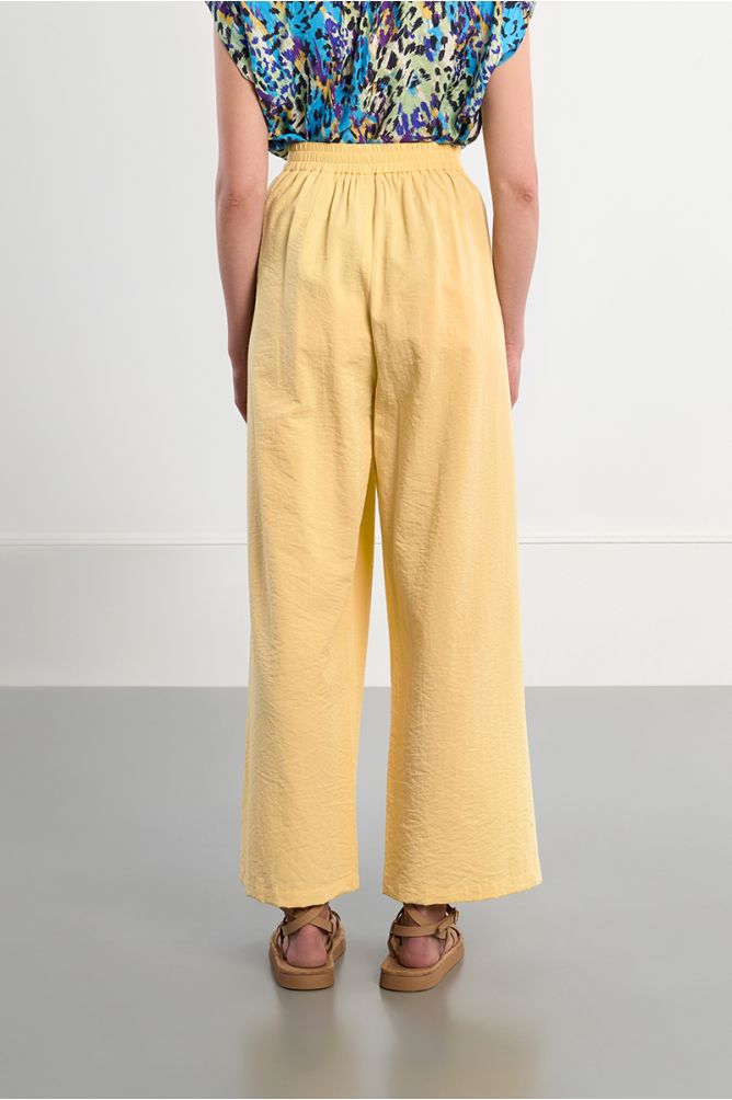 Pantalon large, taille haute