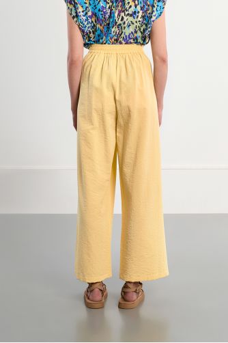 Pantalon large, taille haute