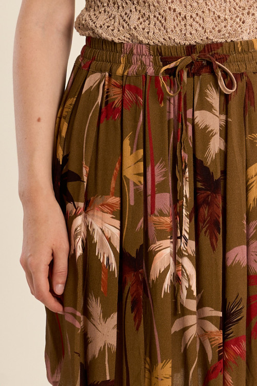 Jupe courte patineuse, imprimée