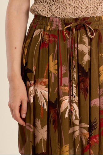 Short skater skirt, printed