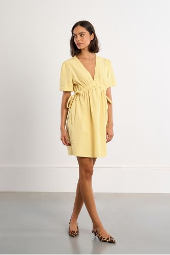 Robe mini à cordons