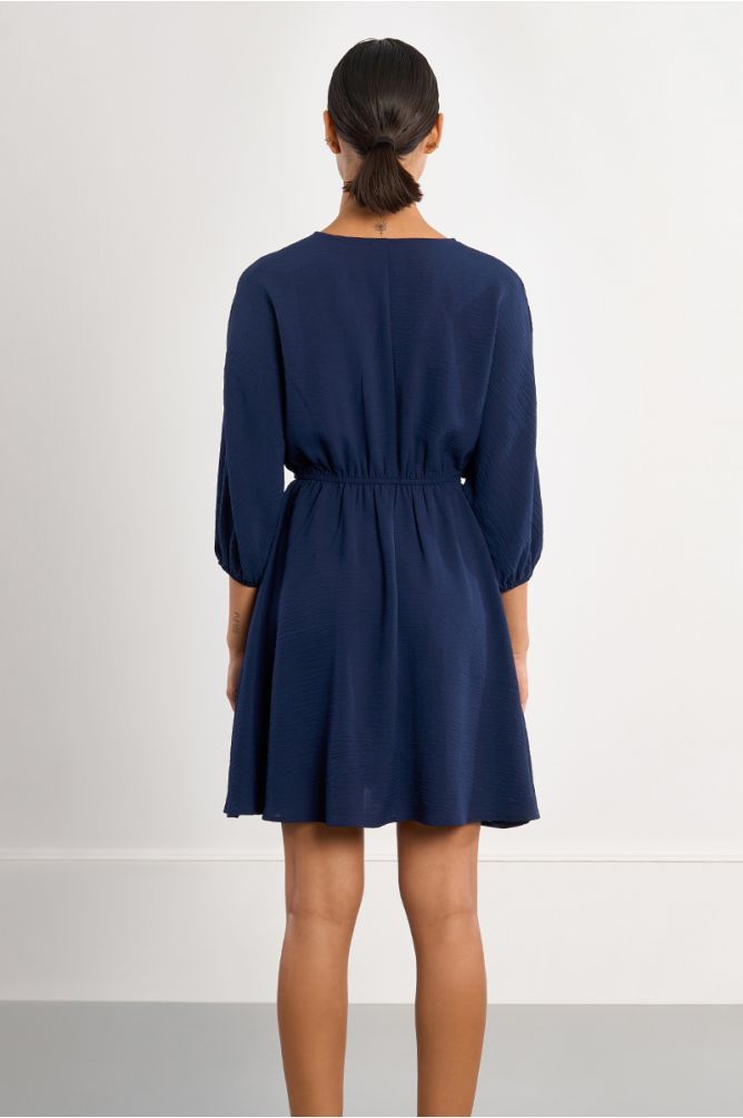 Robe mini, taille élastiquée